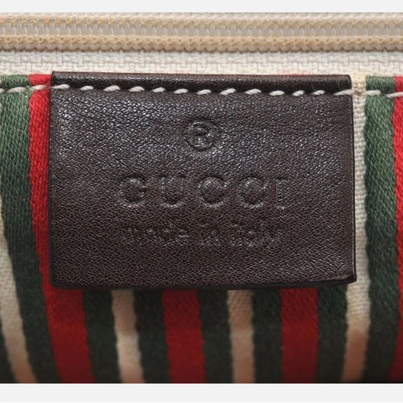 Authentic GUCCI Britt Tote Bag GG Canvas Leather - Picture 13 of 16